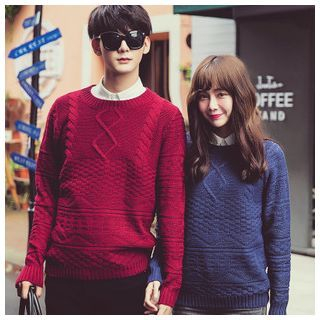 Simpair Couple Ribbed Sweater