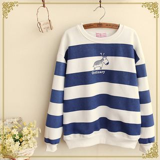 Fairyland Zebra Striped Pullover