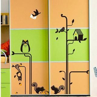 LESIGN Animal Wall Sticker Black and Yellow - One Size