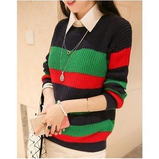 Soft Luxe Colour Block Sweater