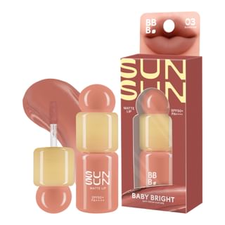 Baby Bright - Sunsun Matte Lip SPF 50+ PA++++ 03 Sunbeam