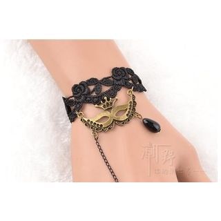 Trend Cool Lace Butterfly Ring Bracelet