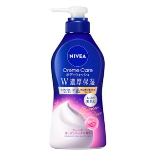 Nivea Japan - Cream Care Double Rich Moisture Body Wash French Garden Rose - 460Ml