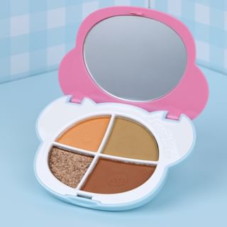 Gege Bear - BUY 3 GET 40% OFF - Cute & Fun Fantasy 4-Color Eyeshadow Palette - 5 Types #03 Creamy Nude Beige