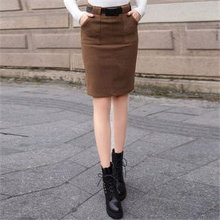 AiSun Plain Skirt