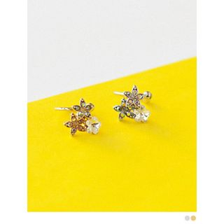 PINKROCKET Rhinestone Flower Ear Cuff