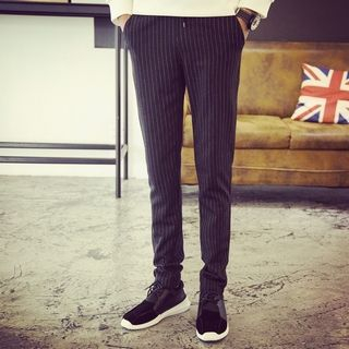 LC Homme Drawstring Striped Pants