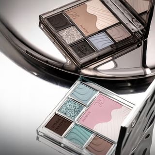 Czel - Water Ripple Cool Gradient Eyeshadow Palette - 2 Types 10# Coconut Blue Latte - 6.5G