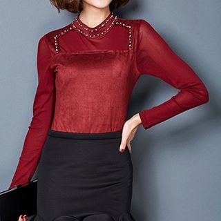 chic n' fab Embellished Long-Sleeve Top