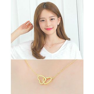 soo n soo Knotted Heart Pendant Necklace