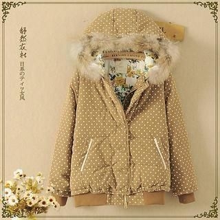 Storyland Dotted Hooded Jacket