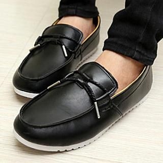 Preppy Boys Faux Leather Loafers
