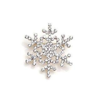 Best Jewellery Rhinestone Snowflake Brooch