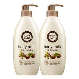 HAPPY BATH Set of 2: Natural Real Mild Body Milk 450ml 2pcs