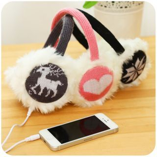 Momoi Printed Furry Headphone