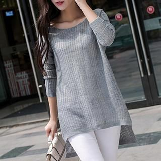 Fashion Street 3/4 Sleeved Knit Top