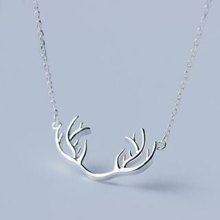Love Generation Antlers Short Necklace As Figure - One Size
