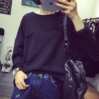 Bloombloom Drop Shoulder Pullover