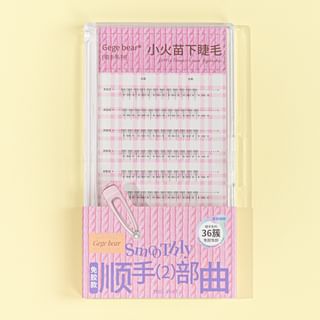 Gege Bear - BUY 3 GET 40% OFF - Lower Eyelashes- 6 Types #06 Little Flames - 36 Clusters