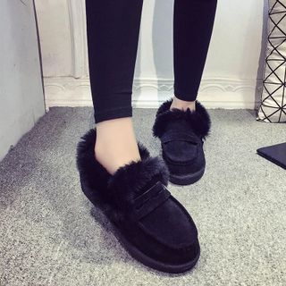SouthBay Shoes Furry Loafers