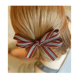 Miss21 Korea Patterned Ribbon Hair Pin
