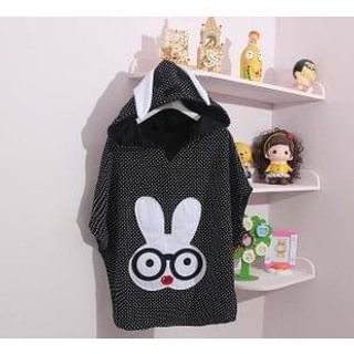 Cute Colors Rabbit Applique Hooded Pullover