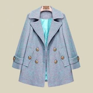 AGA Double-breasted Woolen Coat