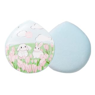 Xixi - Rabbit Bubble Makeup Puff - 2 Types #01 Green - 1Pcs