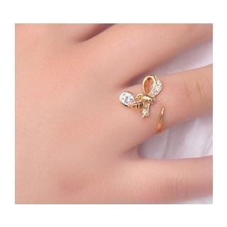 Mbox Jewelry CZ Bow Open Ring