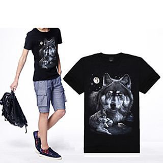 Evzen Wolf Print T-Shirt