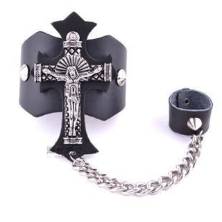 Trend Cool Cross Accent Bracelet Ring
