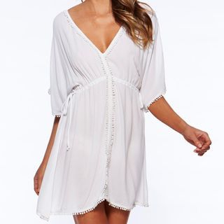 Sunset Hours Lace Trim Cover-Up