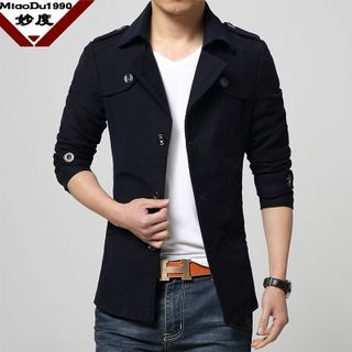 Bay Go Mall Single Breasted Trench Jacket