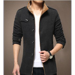 Bay Go Mall Single-Breasted Jacket