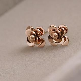 Love Generation Camellia Earrings Rose Gold - One Size