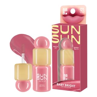 Baby Bright - Sunsun Matte Lip SPF 50+ PA++++ 01 Morning Bloom