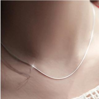 Nanazi Jewelry 925 Silver Short Necklace (0.8mm)