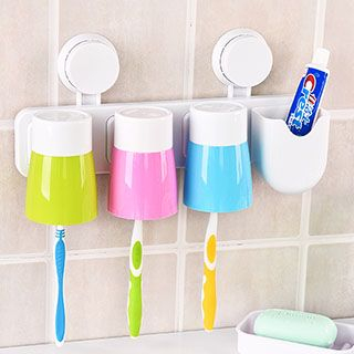 SunShine Tooth Brush Hanger with Cup