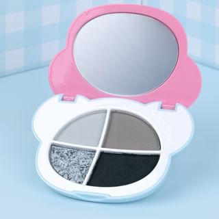 Gege Bear - BUY 3 GET 40% OFF - Cute & Fun Fantasy 4-Color Eyeshadow Palette - 5 Types #04 Smokey Cool Grey