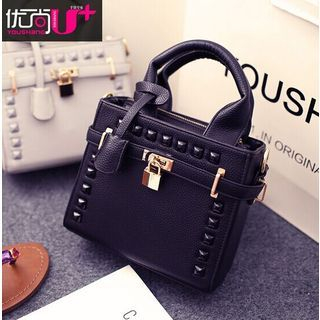 Youshine Faux-Leather Studded Shoulder Bag