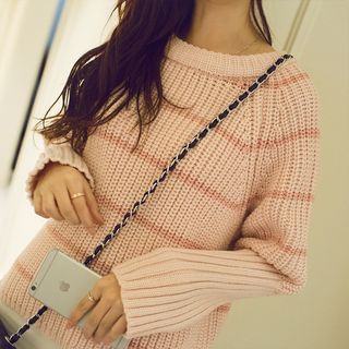 Wimi girls Stripe Ribbed Sweater