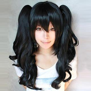 Ghost Cos Wigs Wavy Double Pony Tails Cosplay Wig