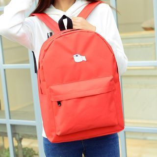 Seok Embroidered Canvas Backpack