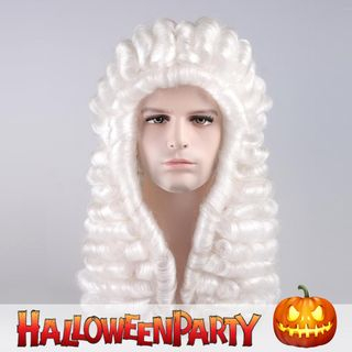 Party Wigs HalloweenPartyOnline - Sir Riggs Jr Silvery White - One Size