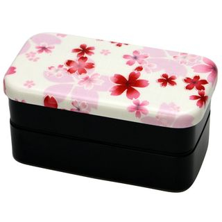 Hakoya Hakoya Nunobari 2 Layers Lunch Box Sakura White