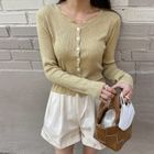 Drop-Shoulder Frill-Edge Striped Top от YesStyle.com INT Drop-Shoulder Frill-Edge Striped Top от YesStyle.com INT