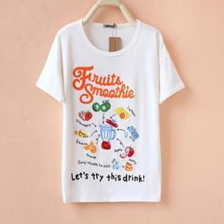 Cute Colors Print T-Shirt