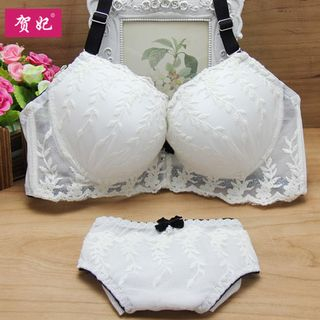 Remedios Set: Embroidered Bra + Panties