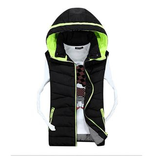 JOYRAY Matching Couple Hooded Padded Vest