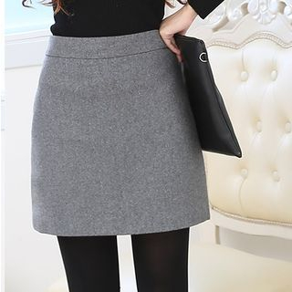 LITI Woolen A Line Skirt